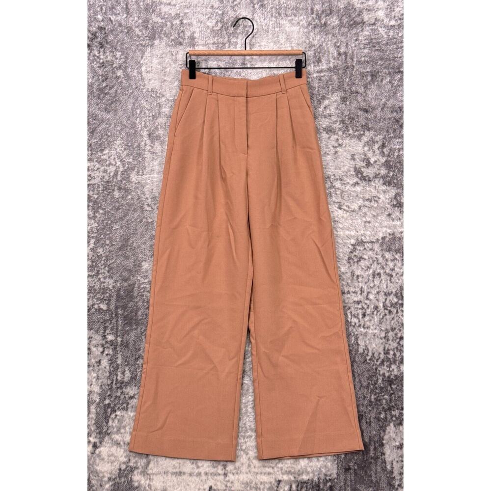 Abercrombie & Fitch Pants 27 / 4 Short Womens Sloane Wide Leg Trouser In Beige